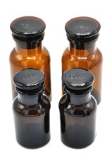Trukado Miscellaneous - Apothecary bottle Brown glass 60ml - 125ml Set of 4