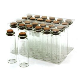 C&E Mini Bottle With Cork Bottle Stopper Set of 24