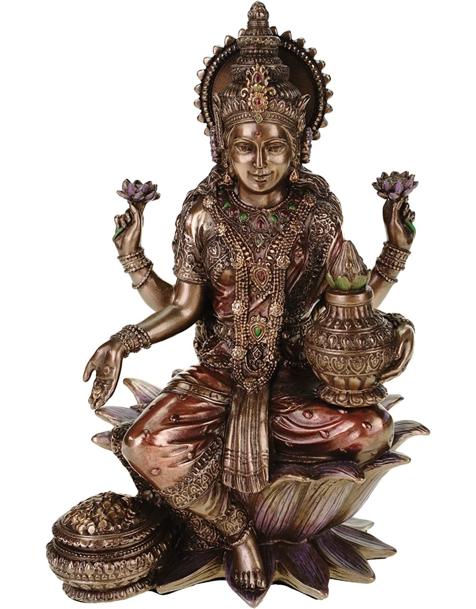 Veronese Design Giftware Beelden Collectables  - Lakshmi Hindoeïstische Godin Veronese Design