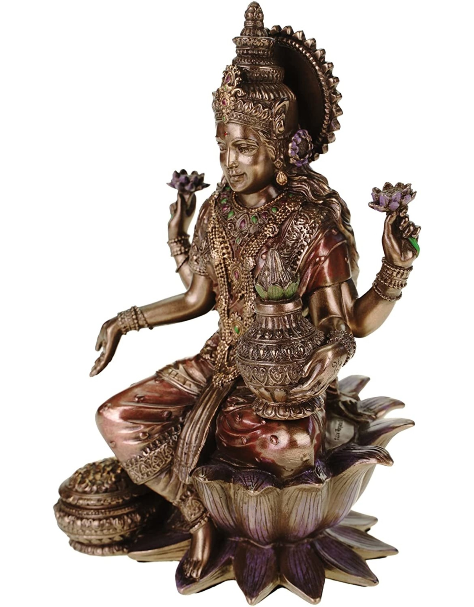 Veronese Design Giftware Figurines Collectables - Lakshmi Hindu Goddess Veronese Design