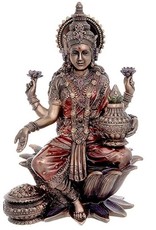 Veronese Design Giftware Figurines Collectables - Lakshmi Hindu Goddess Veronese Design