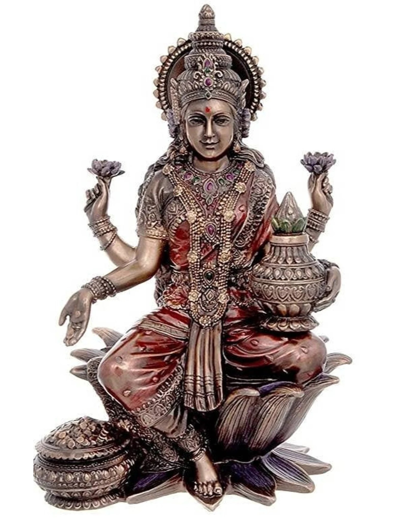 Veronese Design Giftware Figurines Collectables - Lakshmi Hindu Goddess Veronese Design