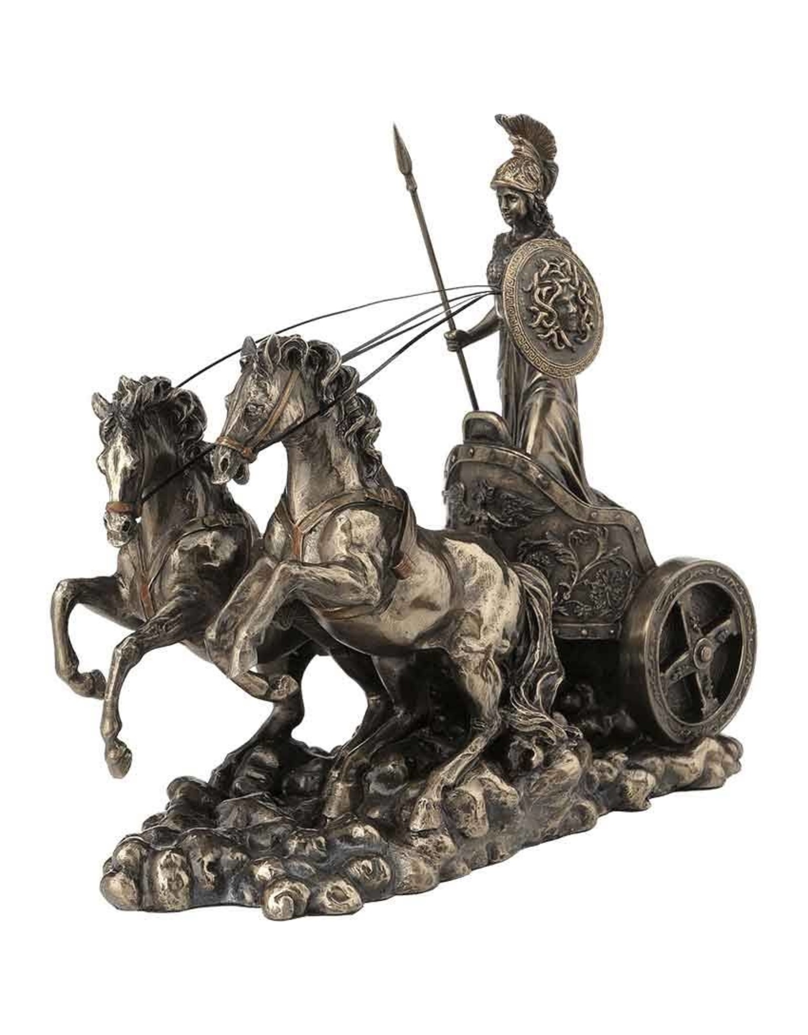 Veronese Design Giftware Figurines Collectables - Athena Riding on Chariot statue Veronese Design