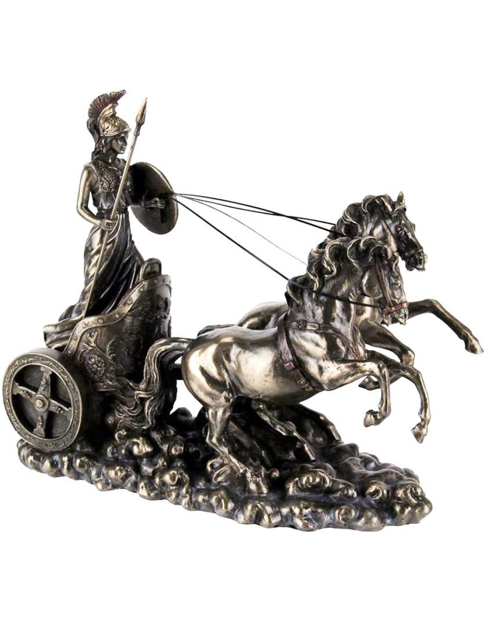 Veronese Design Giftware Figurines Collectables - Athena Riding on Chariot statue Veronese Design