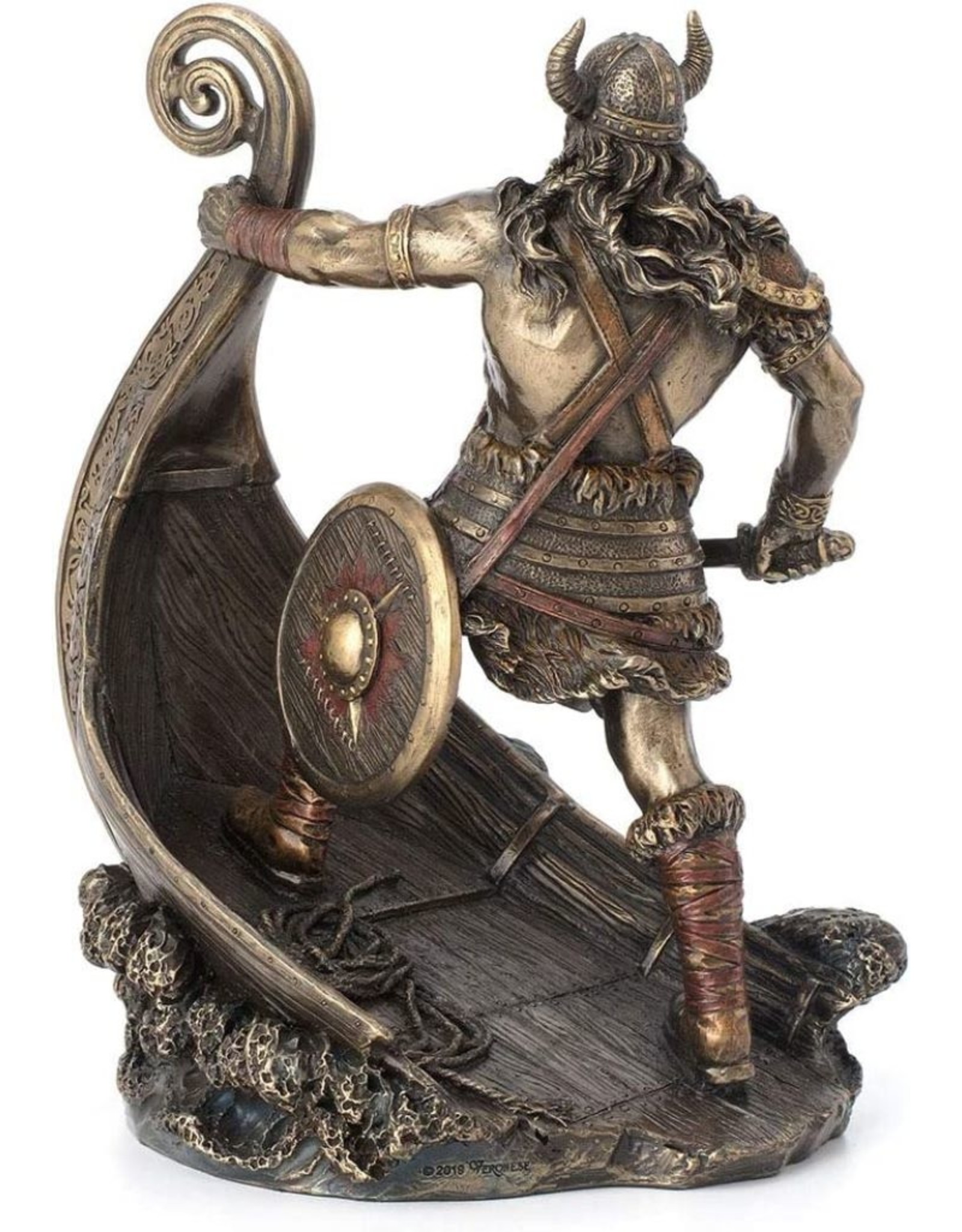 Veronese Design Giftware & Lifestyle - Viking Standing on the Prow of Viking Sloop - Veronese Design