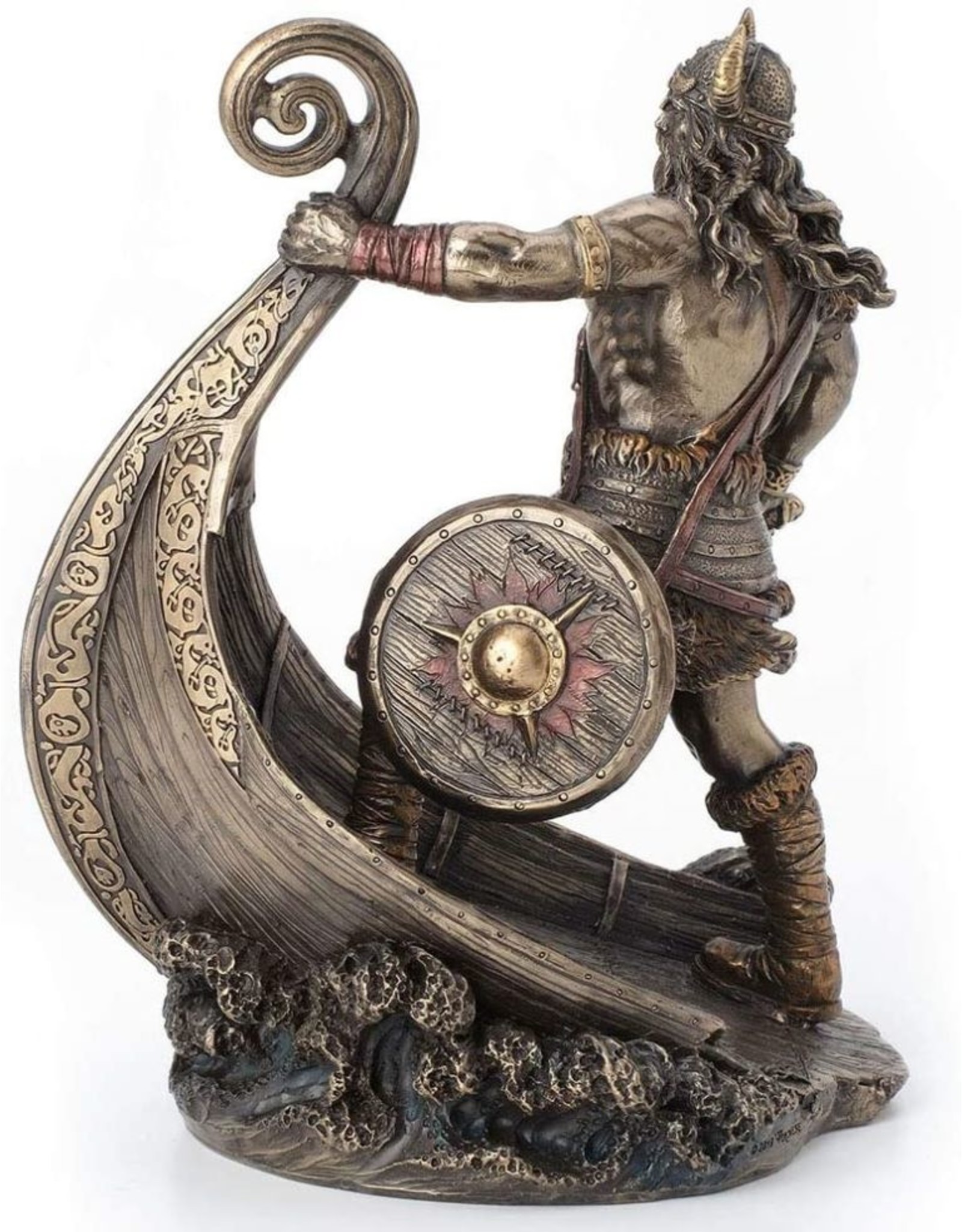 Veronese Design Giftware & Lifestyle - Viking Standing on the Prow of Viking Sloop - Veronese Design