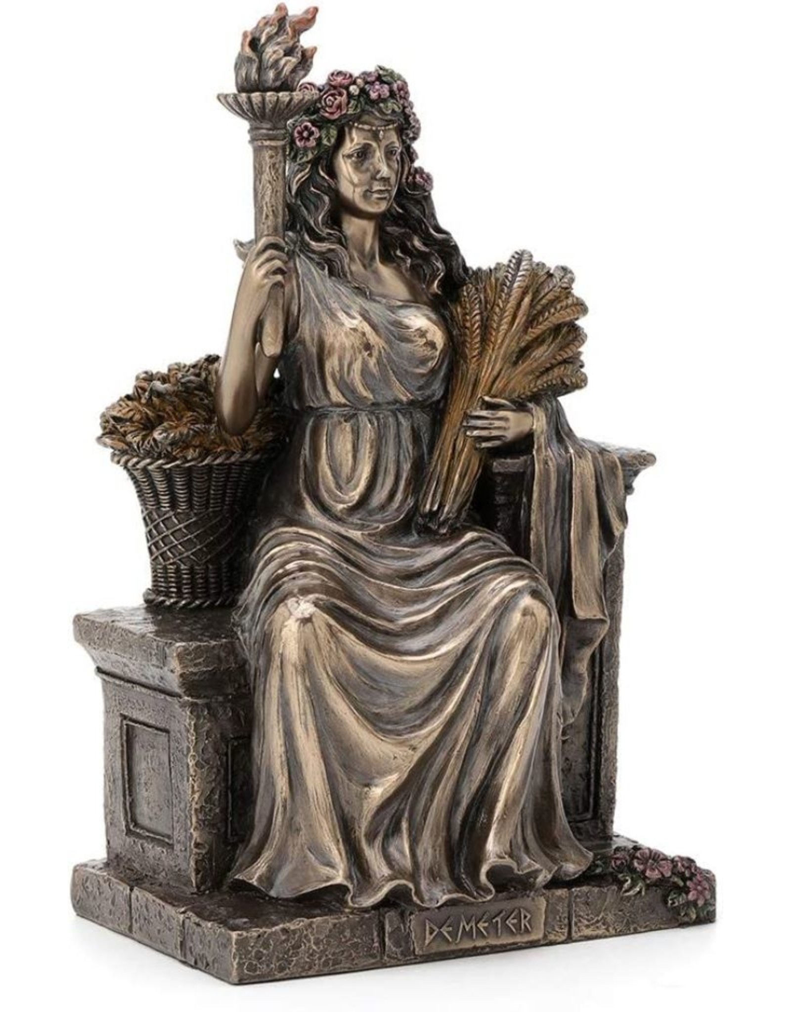 Veronese Design Giftware Figurines Collectables - Demeter Greek Goddess of agriculture and crops Veronese Design