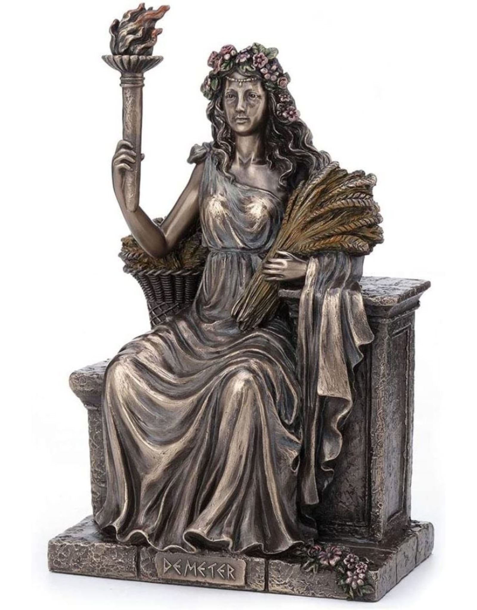 Veronese Design Giftware Figurines Collectables - Demeter Greek Goddess of agriculture and crops Veronese Design