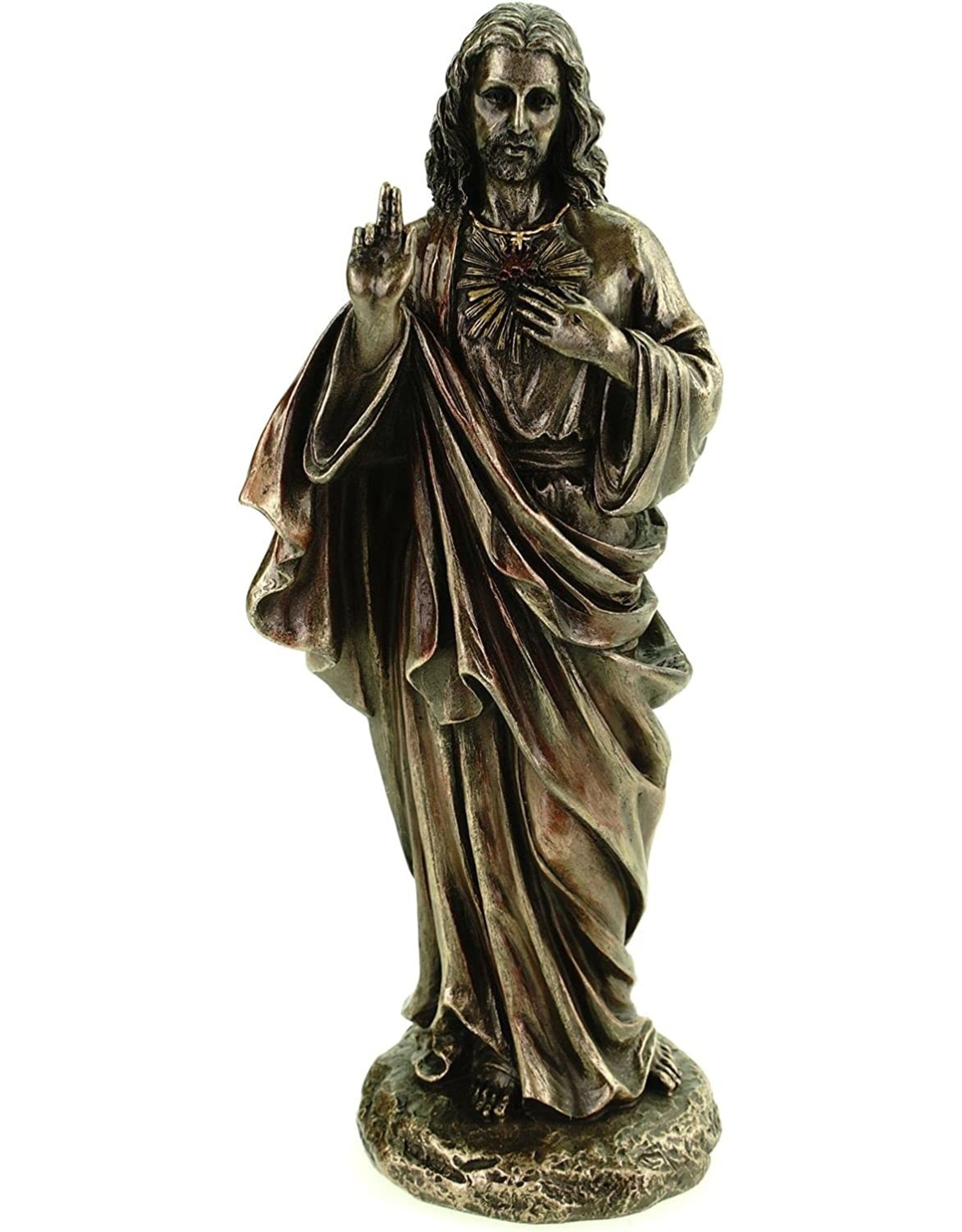 Veronese Design Giftware & Lifestyle - Sacred Heart of Jesus bronzed statue Veronese Design