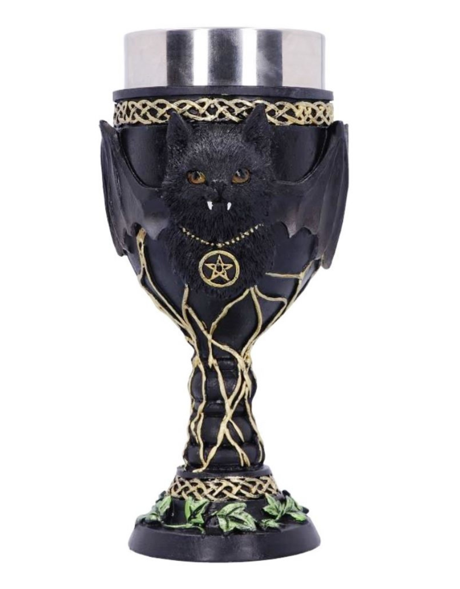 Alator Giftware & Lifestyle - Feline Fang Black Cat Goblet 17.3cm