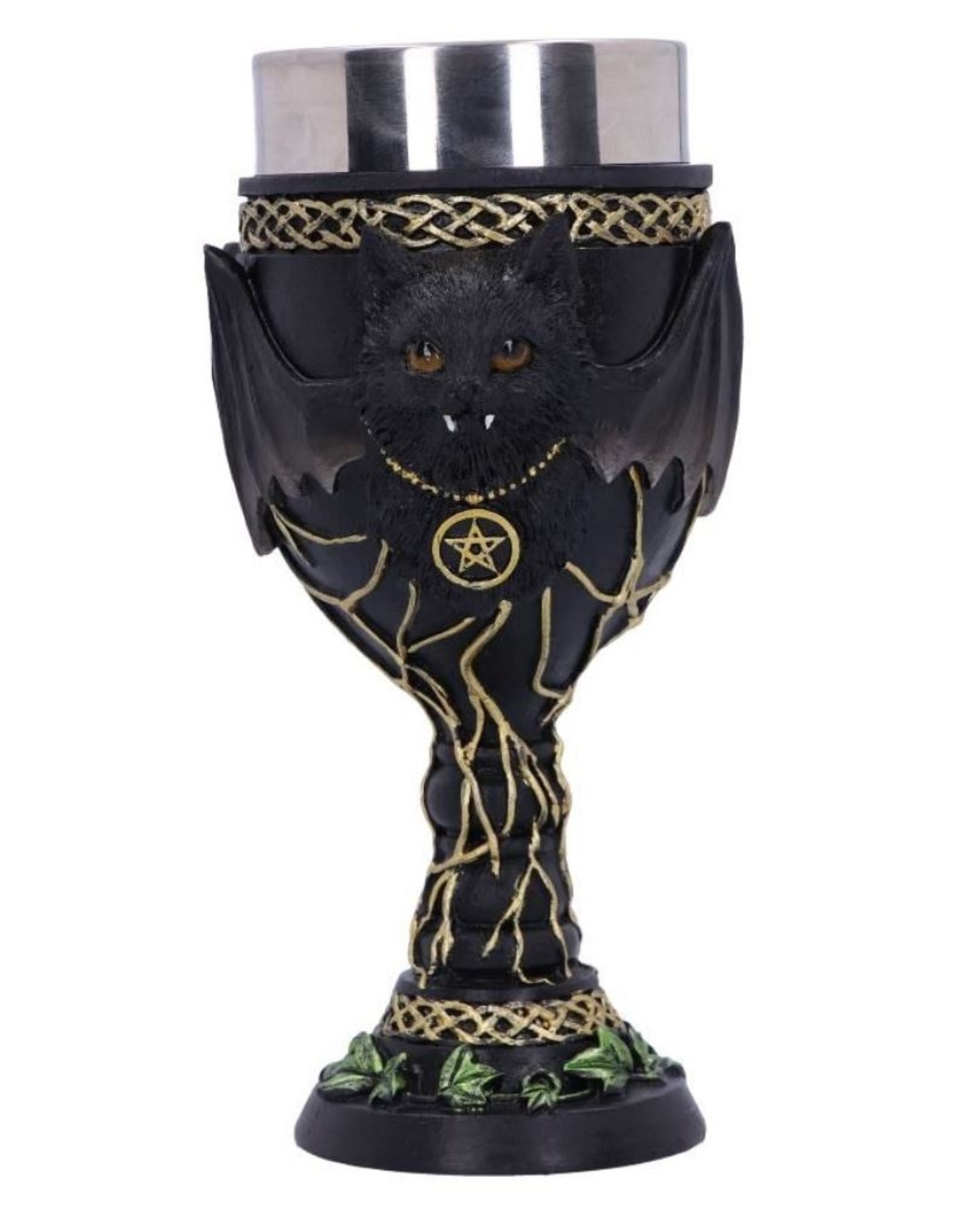 Alator Giftware & Lifestyle - Feline Fang Black Cat Goblet 17.3cm