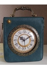 Magic Bags Retro bags  Vintage bags - Retro Handbag with Real Working Clock and Embroidery