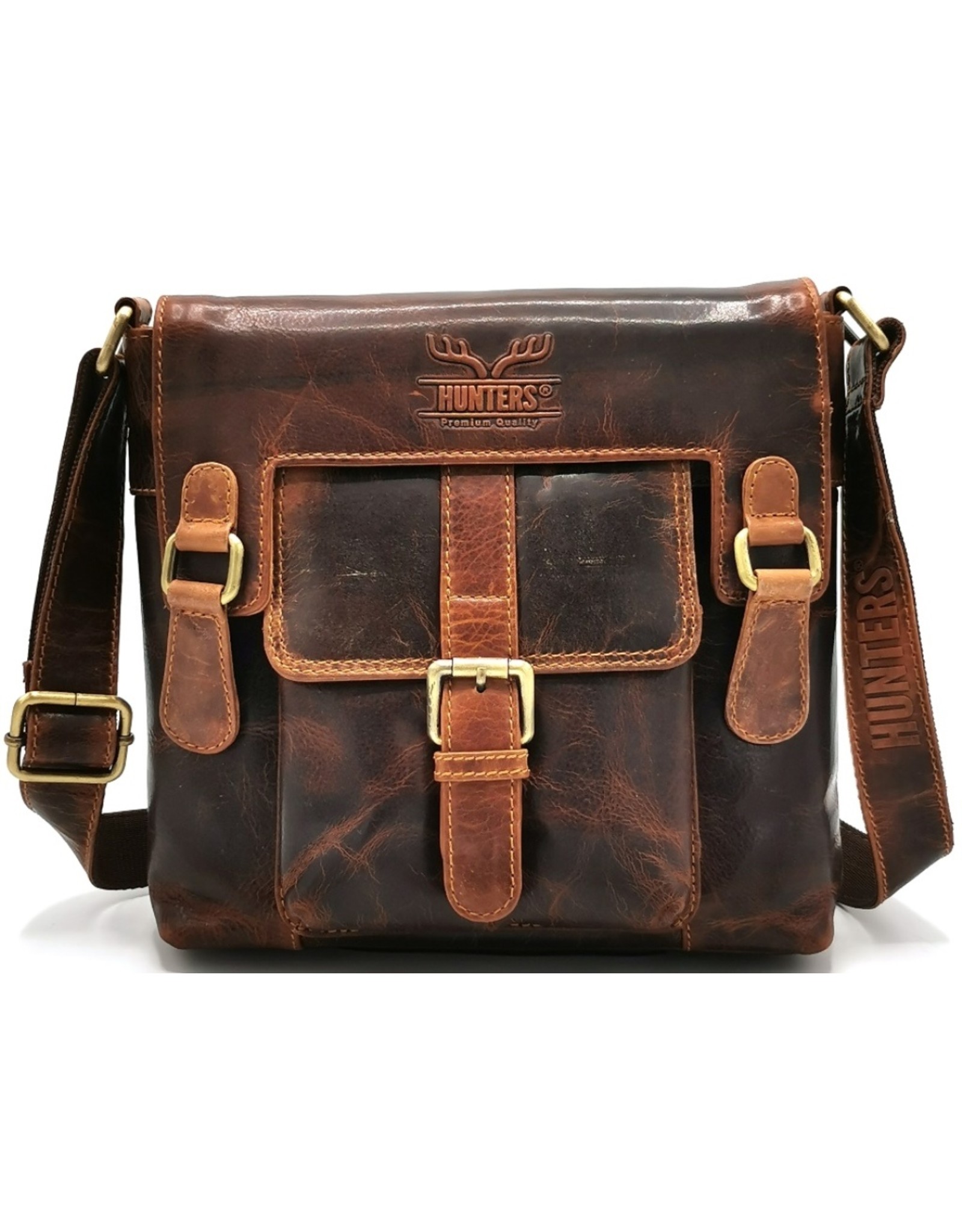 Hunters Leather bags - Hunters Crossbody bag with 'M' cover Vintage