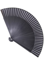 Banned Gothic Steampunk accessories - Victorian Fan with Bamboo Frame black