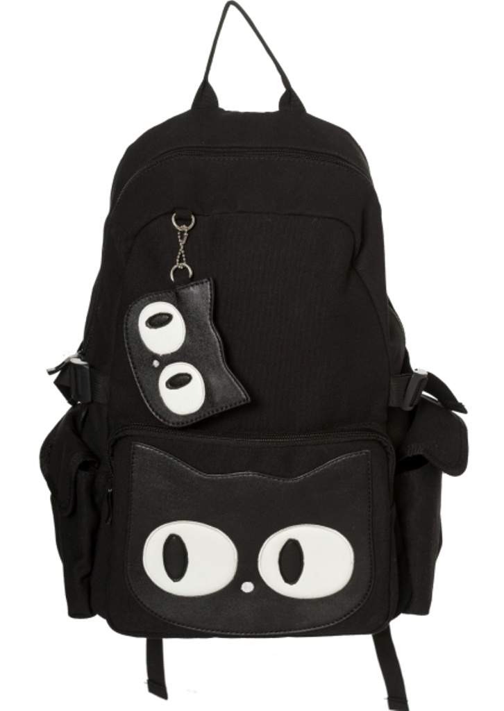 Banned Hallie Cathead Backpack black denim Boutique Trukado