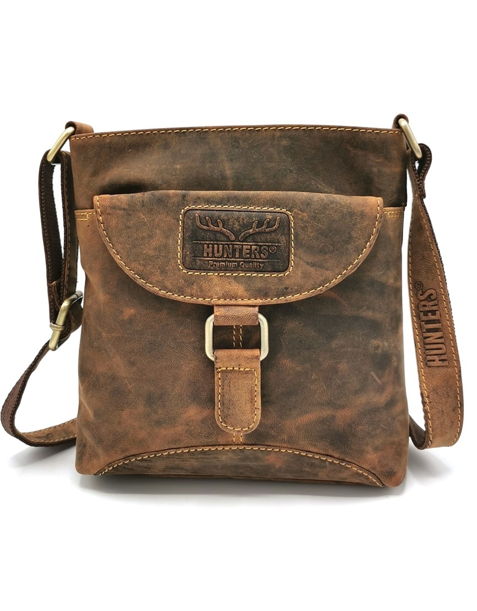 Hunters Leather bags - Hunters leather shoulder bag brown