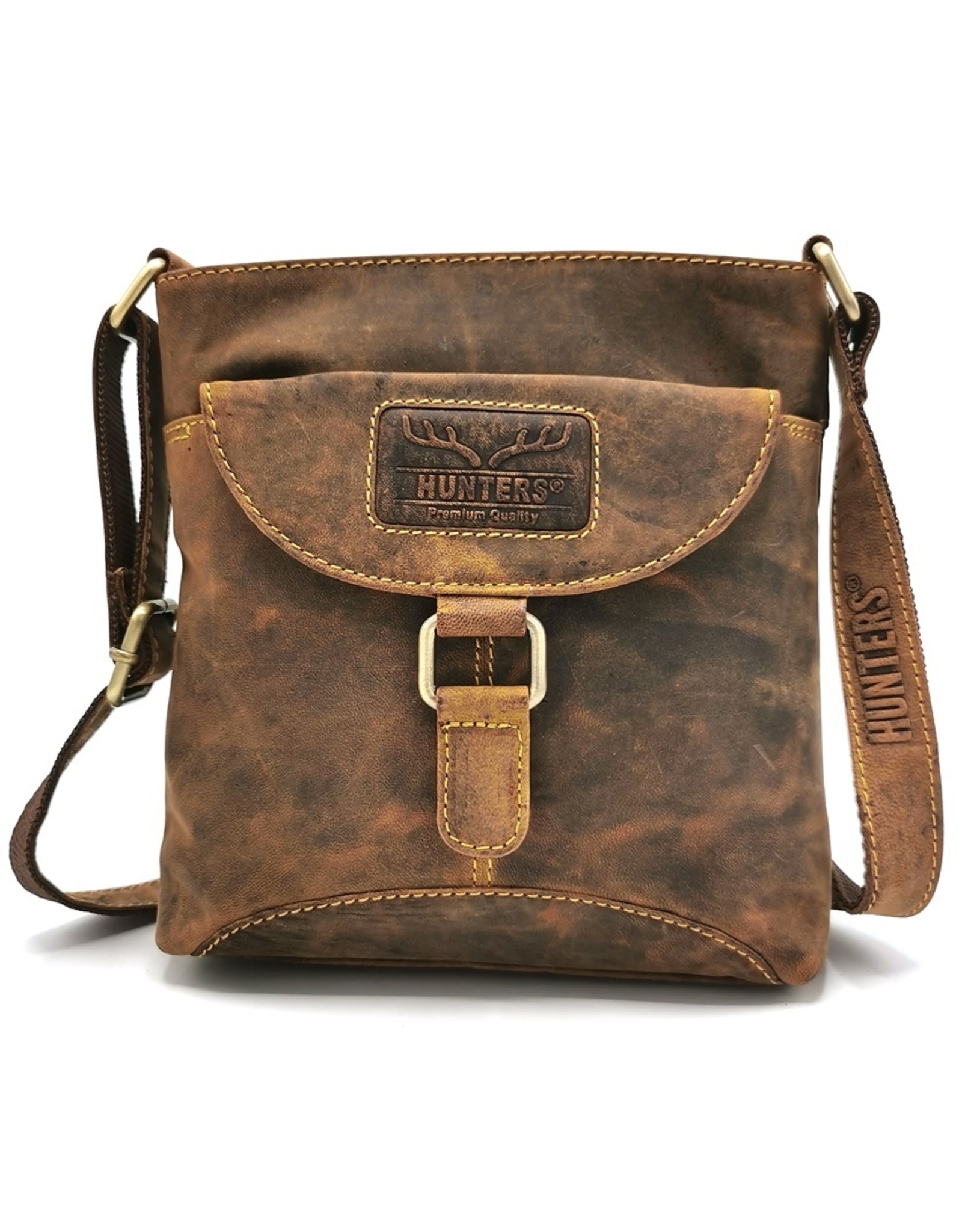 Hunters Leather bags - Hunters leather shoulder bag brown