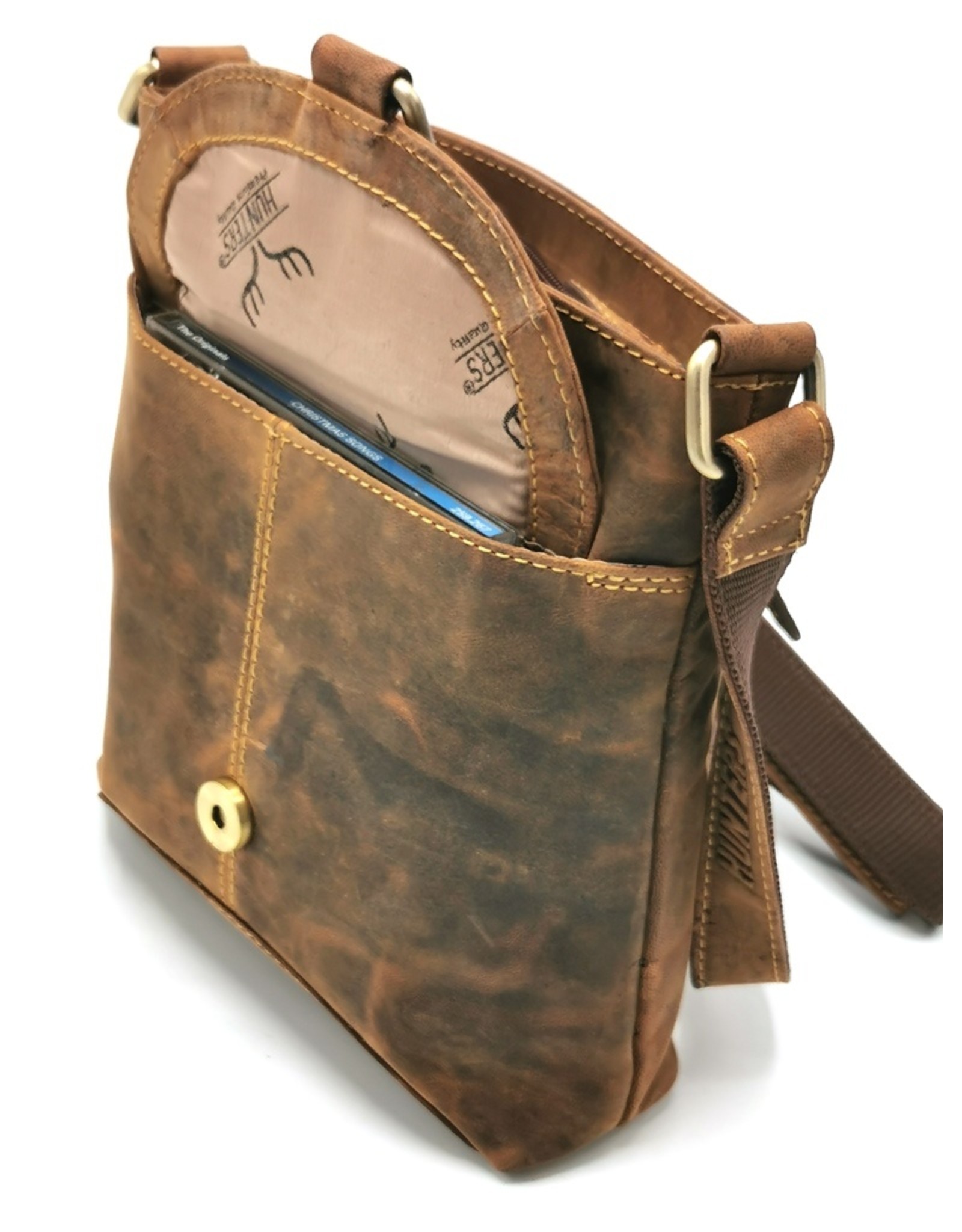 Hunters Leather bags - Hunters leather shoulder bag brown