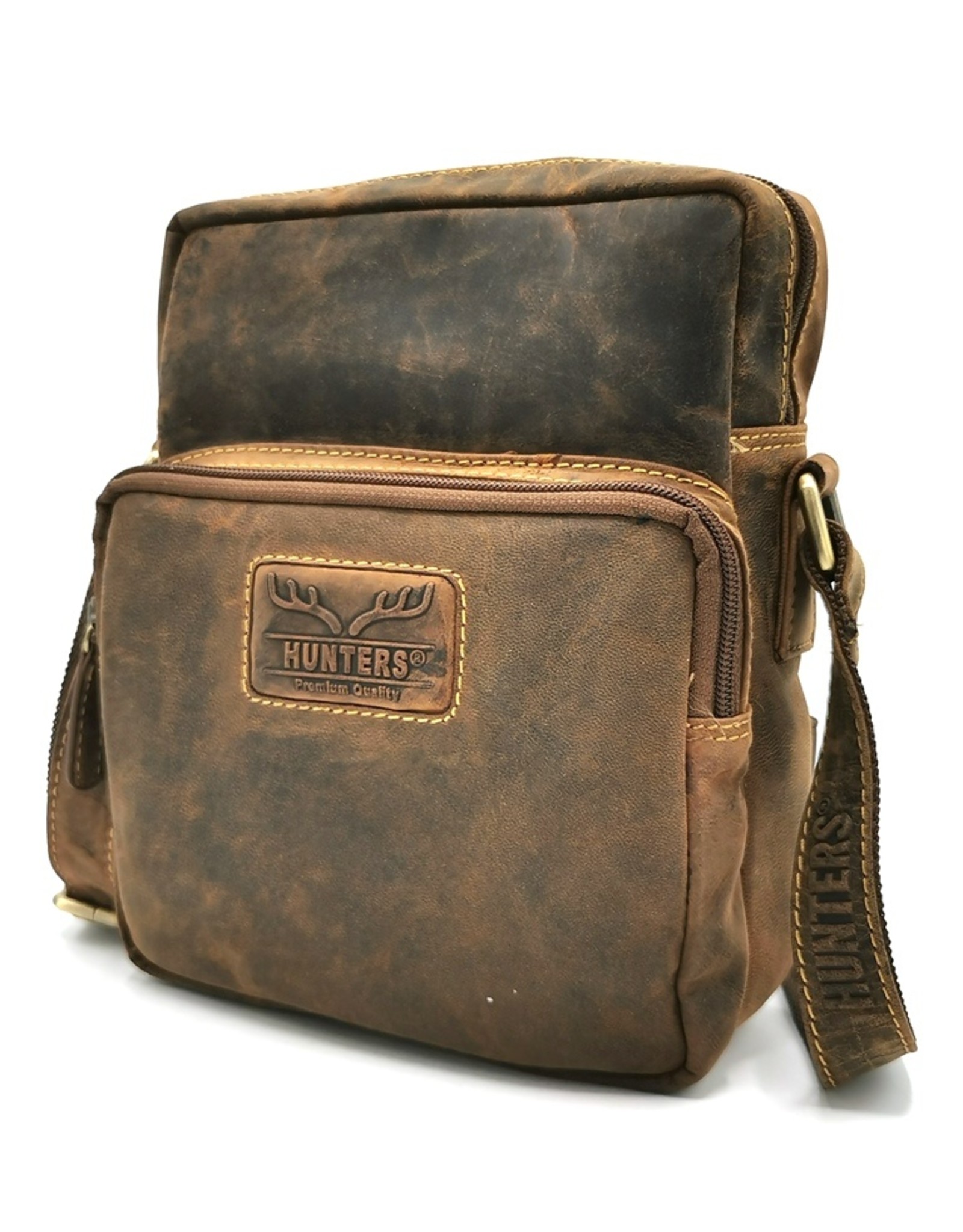 Hunters Leather shoulder bags Leather crossbody bags - Hunters crossbody Buffalo leather rectangle medium