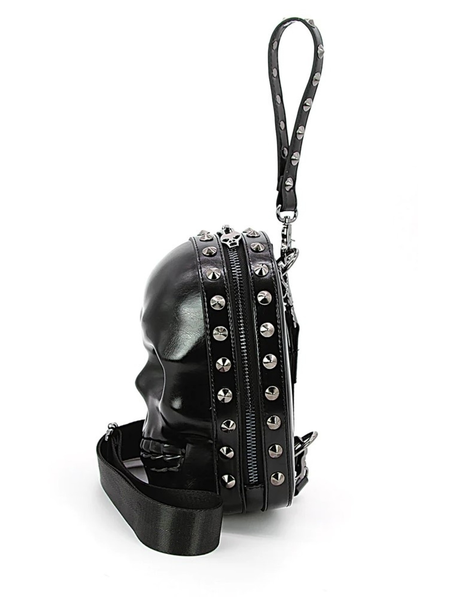 Dark Desire Gothic tassen Steampunk tassen - Gothic 3D Skull sling bag