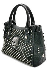 Dark Desire Gothic bags Steampunk bags - Gothic Handbag with metal Skulls and Studs