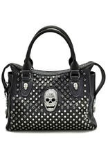 Dark Desire Gothic bags Steampunk bags - Gothic Handbag with metal Skulls and Studs