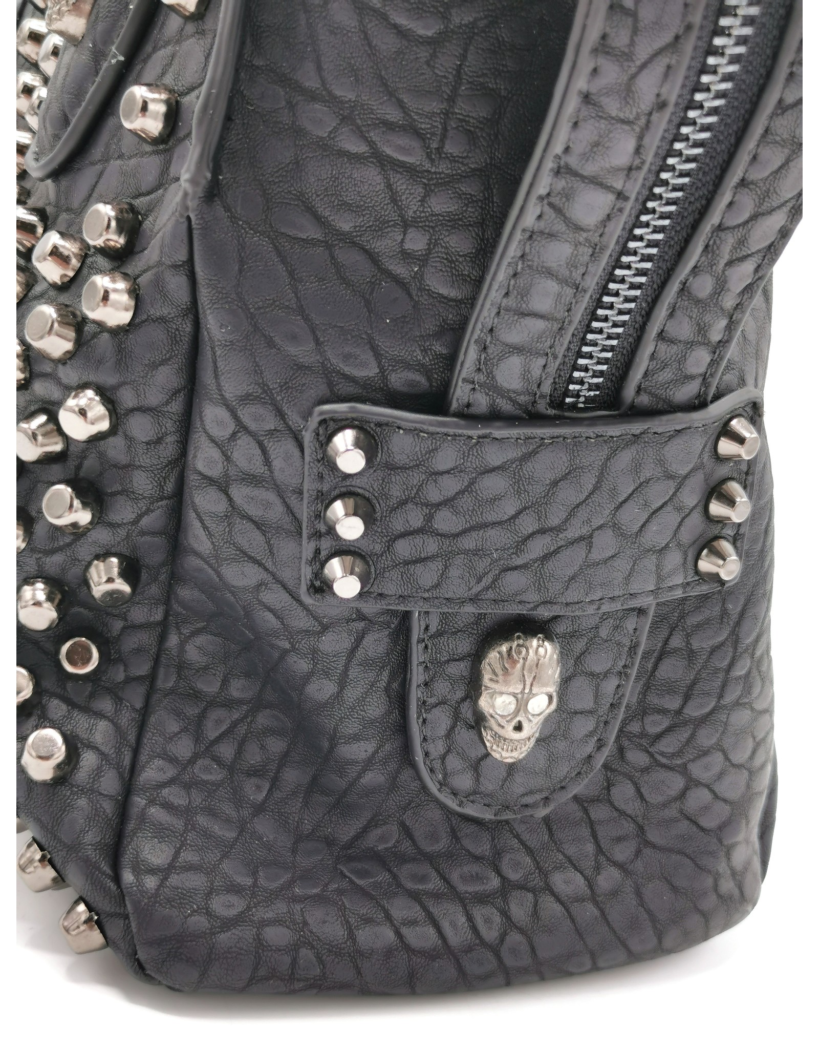 Dark Desire Gothic bags Steampunk bags - Gothic Handbag with metal Skulls and Studs