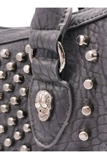 Dark Desire Gothic bags Steampunk bags - Gothic Handbag with metal Skulls and Studs