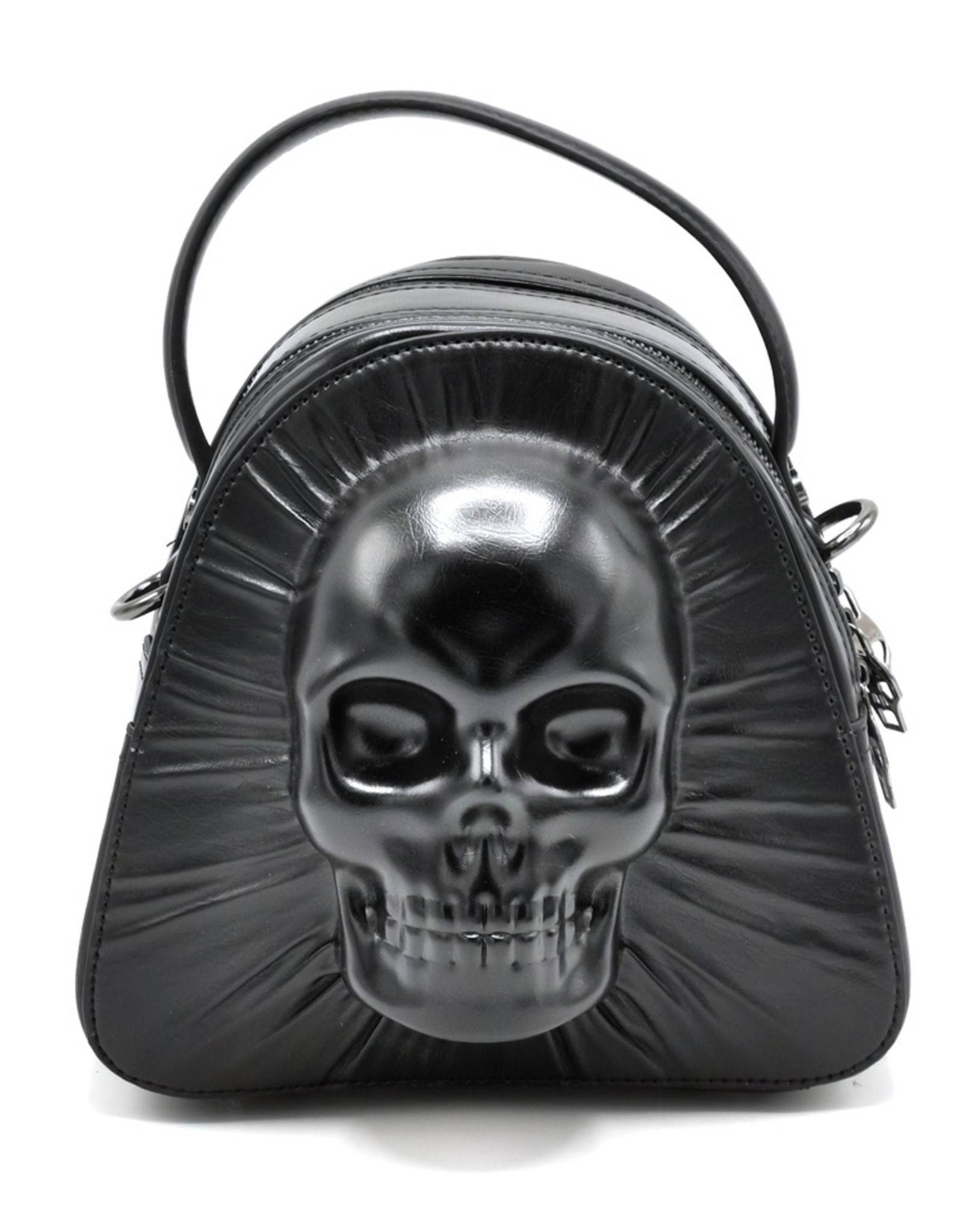 Dark Desire Gothic bags Steampunk bags -  Gothic Shoulder bag with 3d Skull