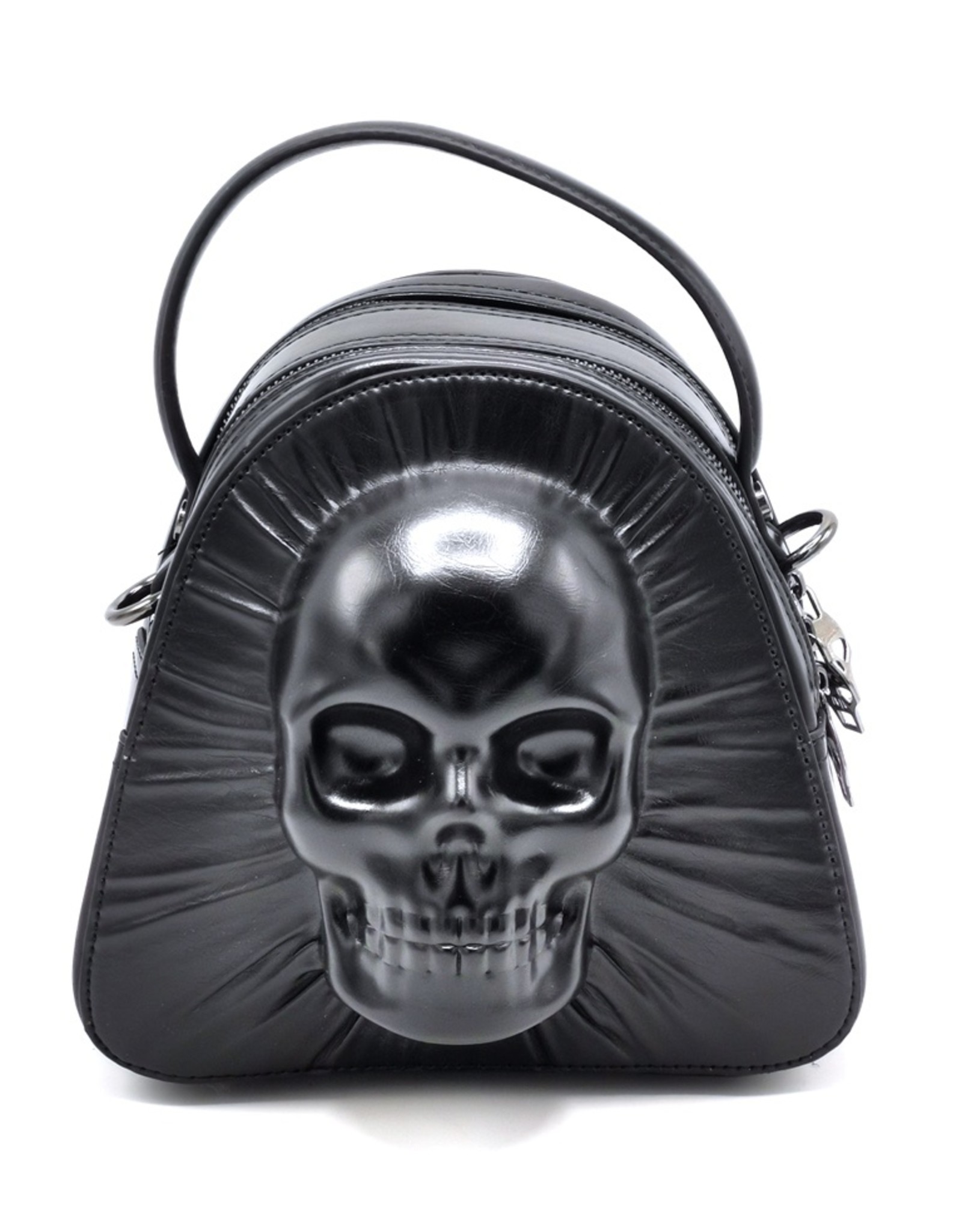 Dark Desire Gothic bags Steampunk bags -  Gothic Shoulder bag with 3d Skull