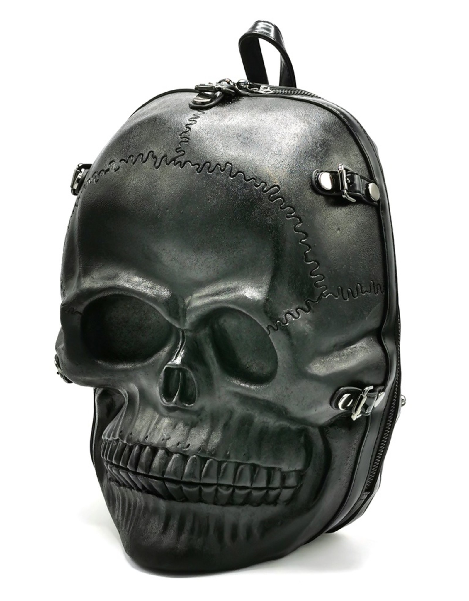 Dark Desire Gothic bags Steampunk bags - Skull Backpack Hard Molded XL black