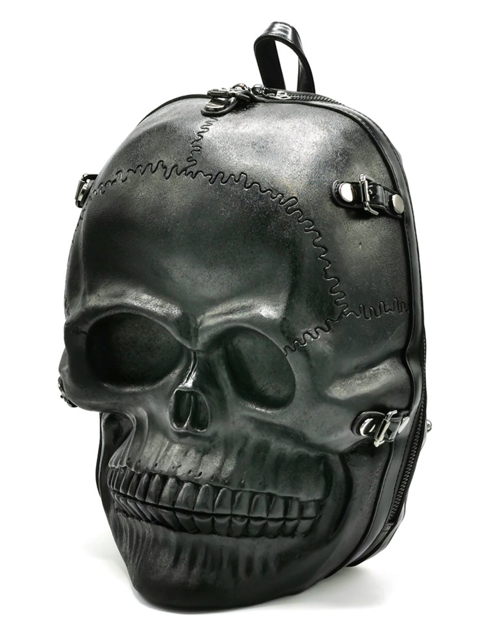 Dark Desire Gothic tassen Steampunk tassen - Schedel Rugtas Hardgevormd XL zwart