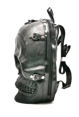 Dark Desire Gothic bags Steampunk bags - Skull Backpack Hard Molded XL black