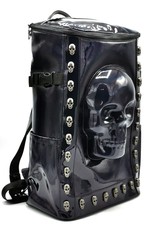 Dark Desire Gothic bags Steampunk bags - Ultimate Skull Backpack XL black lacquer