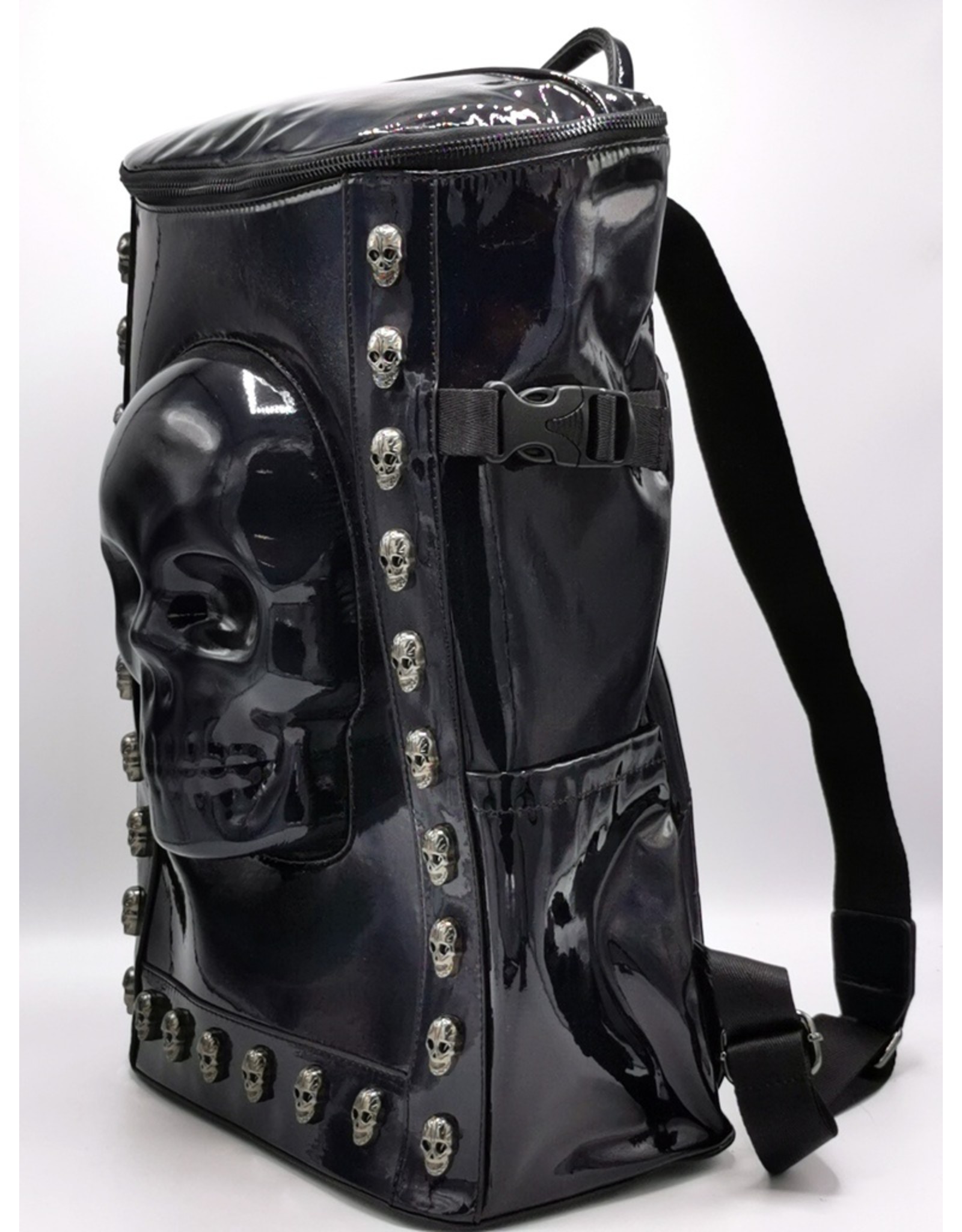 Dark Desire Gothic bags Steampunk bags - Ultimate Skull Backpack XL black lacquer