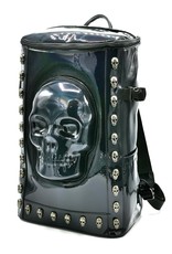 Dark Desire Gothic bags Steampunk bags - Ultimate Skull Backpack XL black lacquer