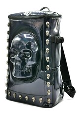 Dark Desire Gothic bags Steampunk bags - Ultimate Skull Backpack XL black lacquer