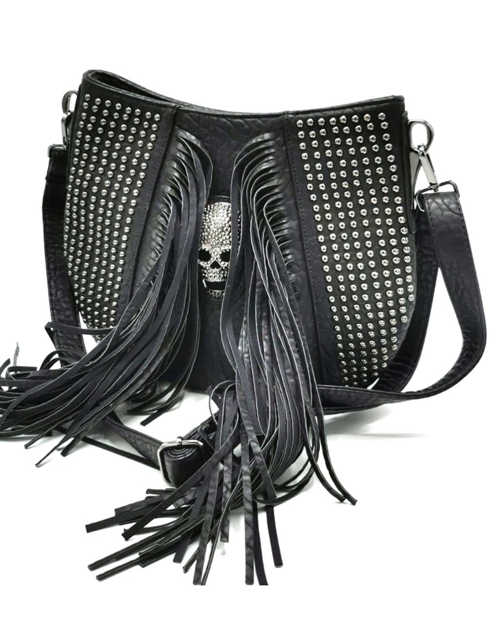 Dark Desire Gothic bags Steampunk bags - Gothic Shoulderbag with Metal Skull Dream Hunter