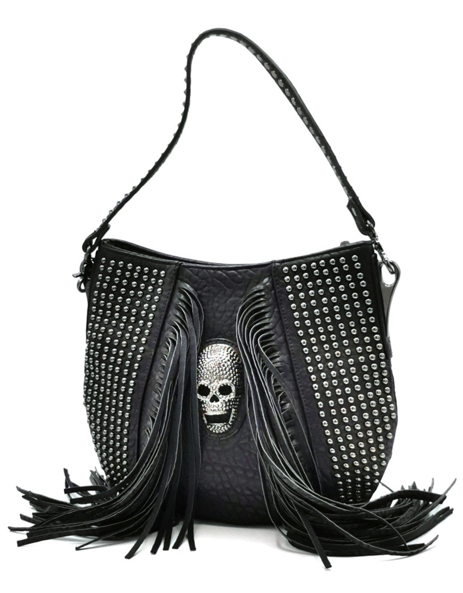 Dark Desire Gothic bags Steampunk bags - Gothic Shoulderbag with Metal Skull Dream Hunter