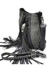 Dark Desire Gothic bags Steampunk bags - Gothic Shoulderbag with Metal Skull Dream Hunter