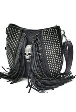Dark Desire Gothic bags Steampunk bags - Gothic Shoulderbag with Metal Skull Dream Hunter