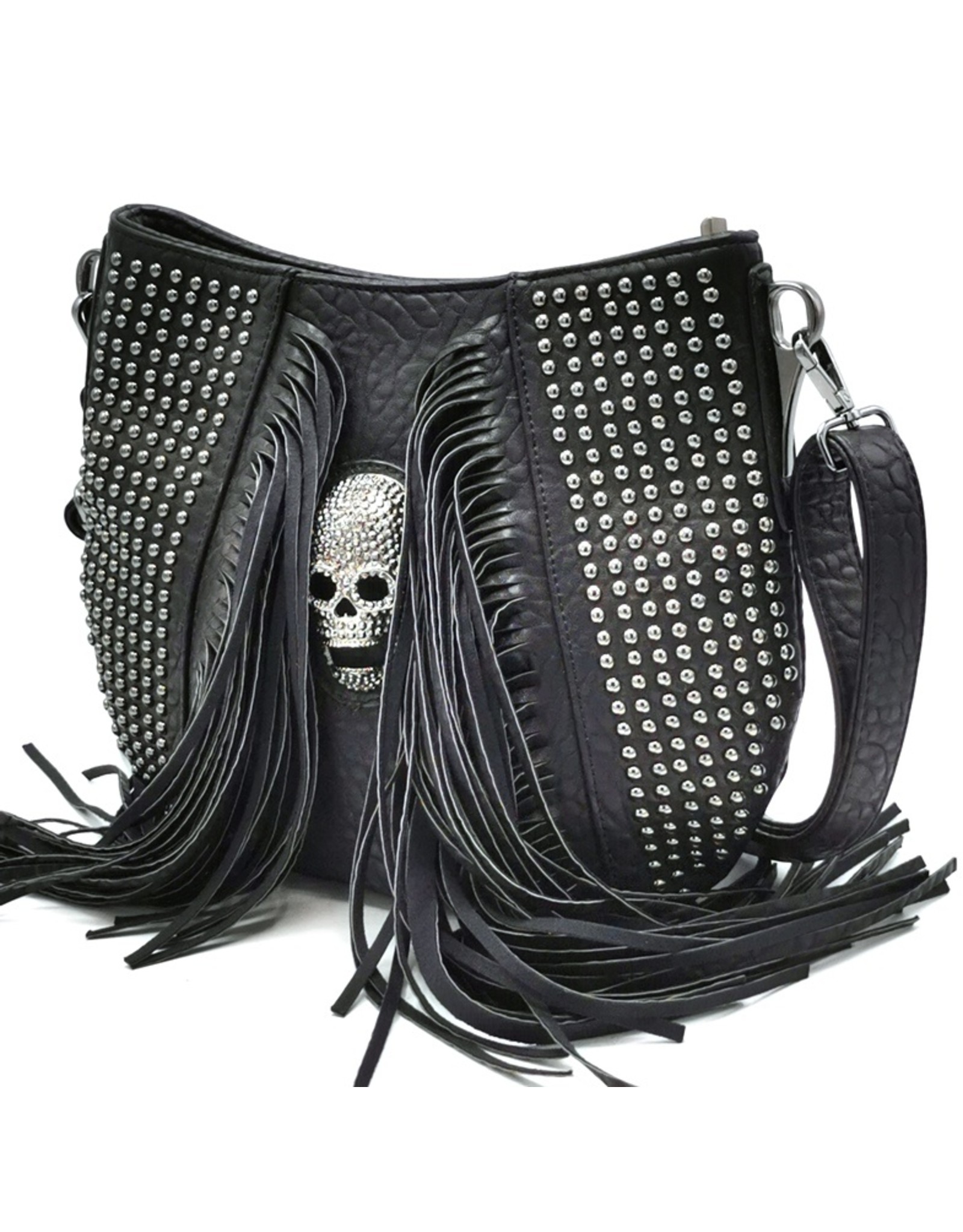 Dark Desire Gothic bags Steampunk bags - Gothic Shoulderbag with Metal Skull Dream Hunter