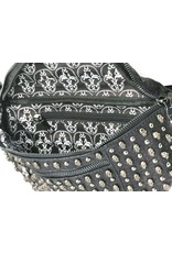 Dark Desire Gothic bags Steampunk bags - Gothic Fanny Bag with Little Metal Skulls