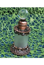Trukado Miscellaneous - Vintage Mini Perfume Bottle with Crystal and Bronze