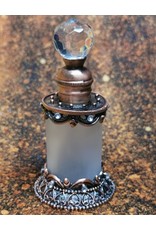 Trukado Miscellaneous - Vintage Mini Perfume Bottle with Crystal and Bronze
