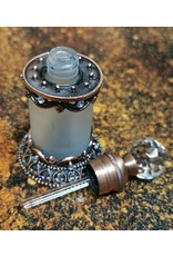 Trukado Miscellaneous - Vintage Mini Perfume Bottle with Crystal and Bronze