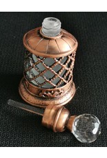 Trukado Miscellaneous - Mini Perfume Bottle with Crystal Cap Vintage look bronze