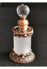 Trukado Miscellaneous - Vintage Mini Perfume Bottle with Crystal and Bronze