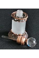 Trukado Miscellaneous - Vintage Mini Perfume Bottle with Crystal and Bronze
