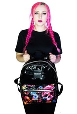 Dr. Faust Gothic bags Steampunk bags - Dr. Faust Flower Skulls Backpack Brat